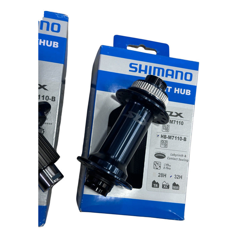 Juego De Cubos Manzanas Shimano Slx M7110 32h 100/142mm 12v Negro