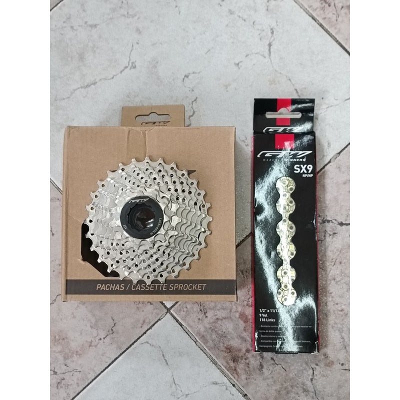 Combo Pacha Cadenilla 9v Gw Bicicletas Ruta