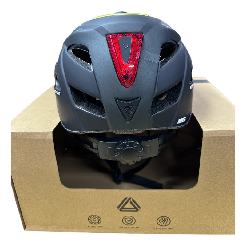 Casco Bicicleta Gw Mtb Original M6 Luz Integrada