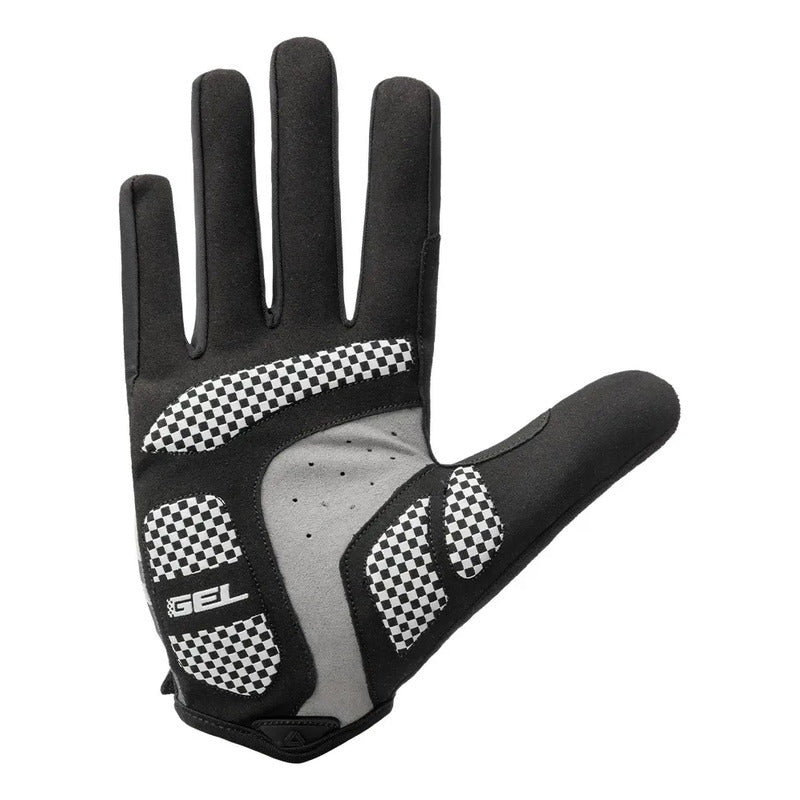 Guantes Ciclismo Mtb Ruta Largo Gw Rider Gel Negro - Gris Xs