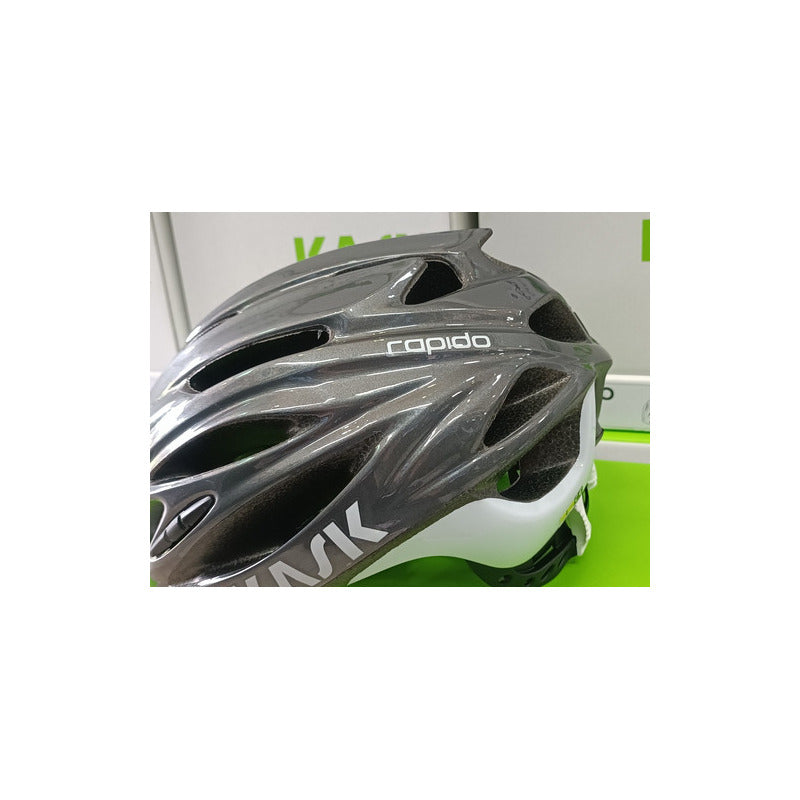 Casco De Ciclismo Kask Rapido Gris-plata L