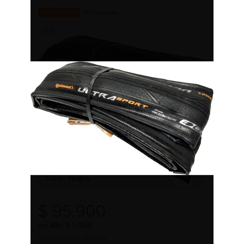 Corazas Bicicleta Continental Ultra Sport 3 Plegable