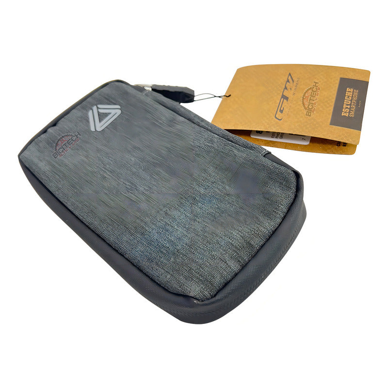 Estuche Portacelular Gw Forever Billetera Ruta/ Mtb Color Gris Oscuro