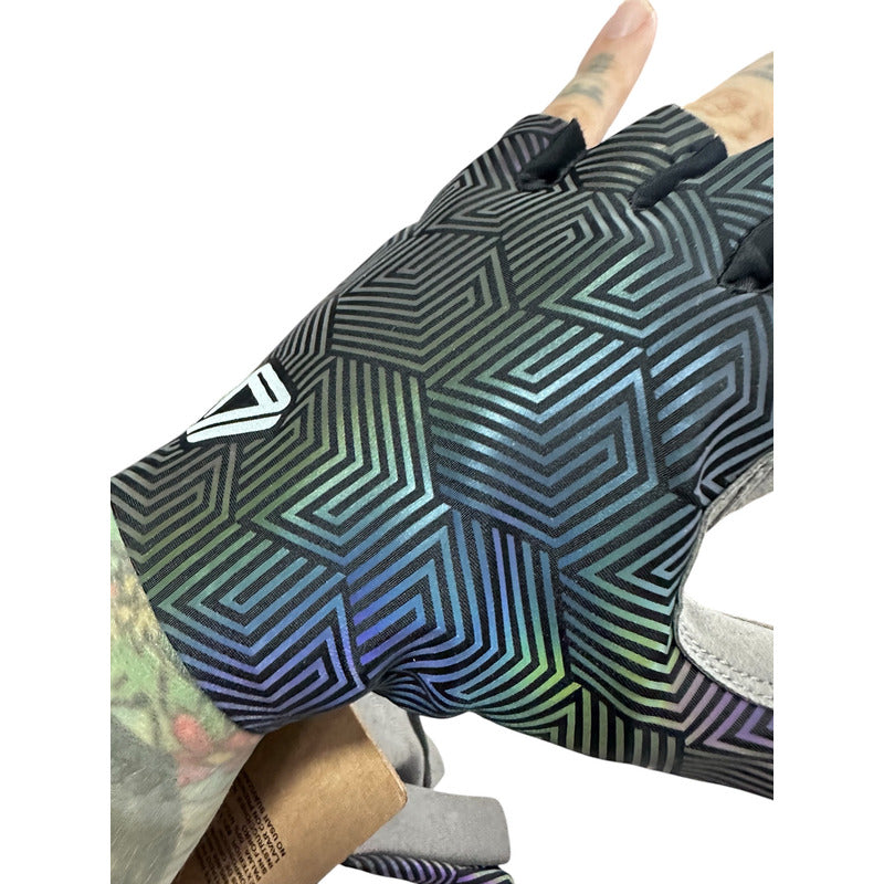 Guantes Ciclismo Gw Cortos Full Reflectivos Mtb Ruta