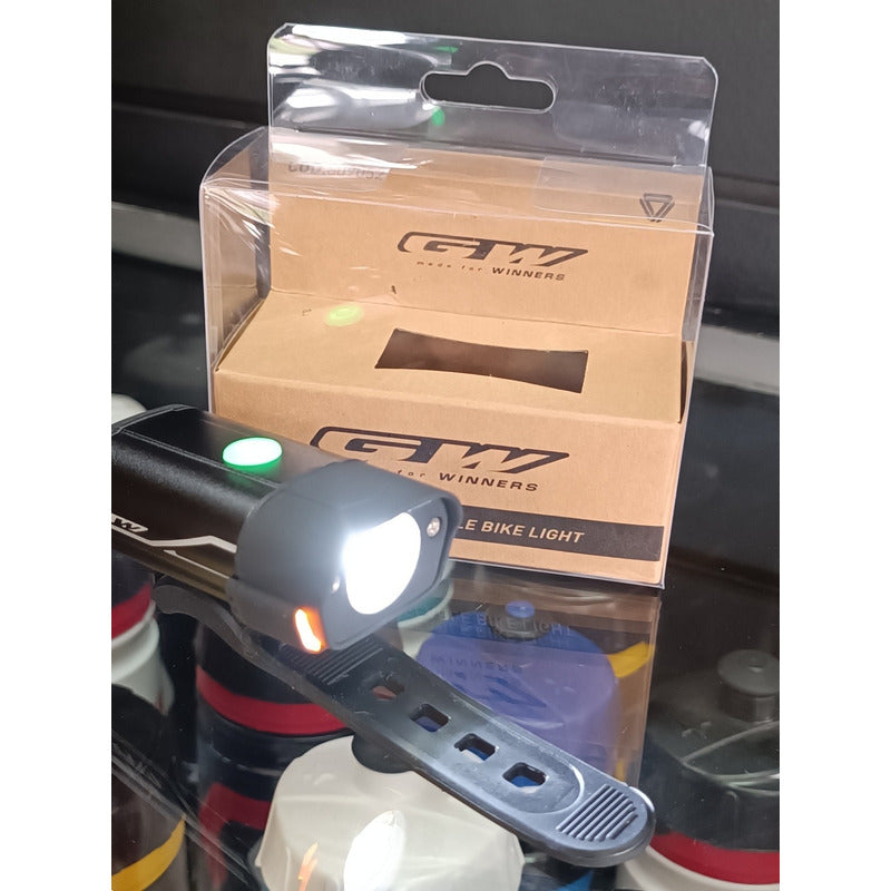 Combo Luz Bicicleta Delantera Trasera Gw Alta Potencia Usb