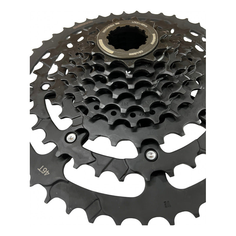 Cassette Pacha Shimano + Cadenilla Shimano Cues 11-46 9v