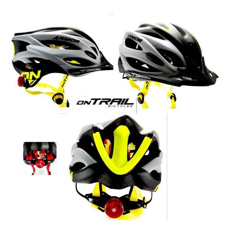 Casco Ciclismo Impact On Trail Bicicleta Luz Integrada