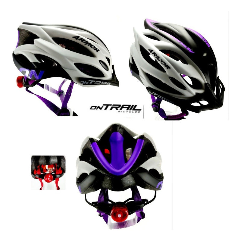 Casco Ciclismo Impact On Trail Bicicleta Luz Integrada