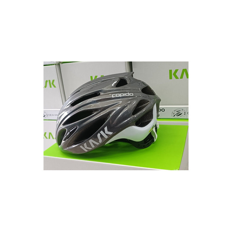 Casco De Ciclismo Kask Rapido Gris-plata L