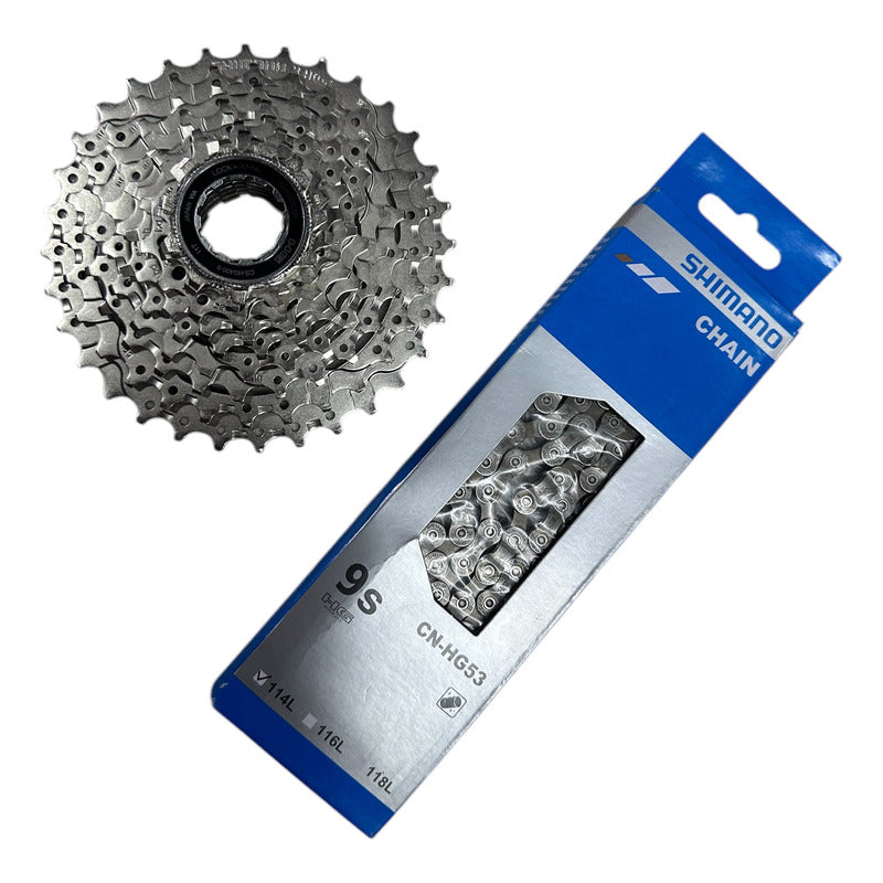 Pacha Shimano Cadenilla Shimano 9v Original Bicicleta Mtb