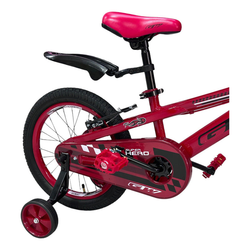 Bicicleta Infantil Gw Super Hero Niño Rin 16
