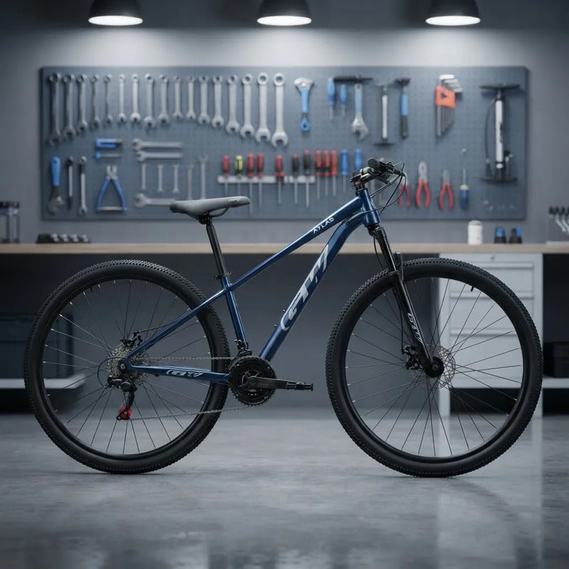 Bicicleta Mtb Gw Atlas 29 Con Freno De Disco Azul Naval 15