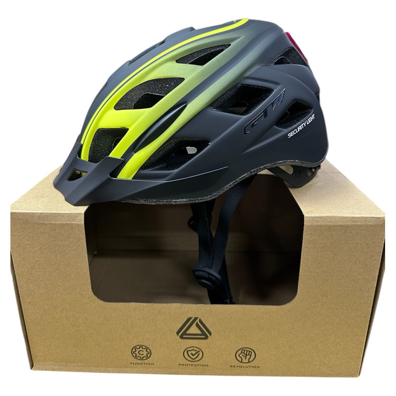 Casco Bicicleta Gw Mtb Original M6 Luz Integrada