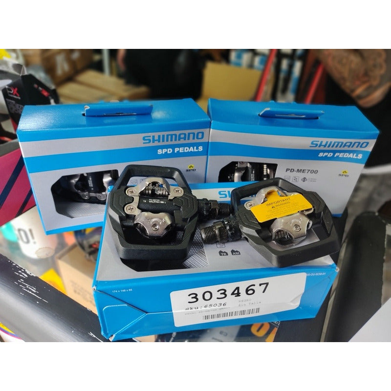 Pedales Montaña Mtb Shimano Doble Propósito Pd-me700