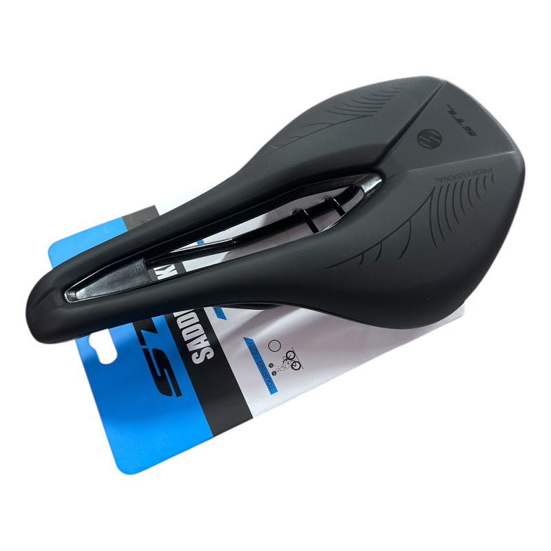 Sillin Stl Anti Prostático Gel Confort Ruta Mtb Negro 25 Cm 15 Cm