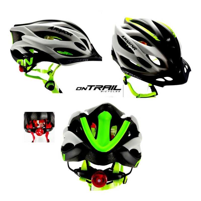 Casco Ciclismo Impact On Trail Bicicleta Luz Integrada