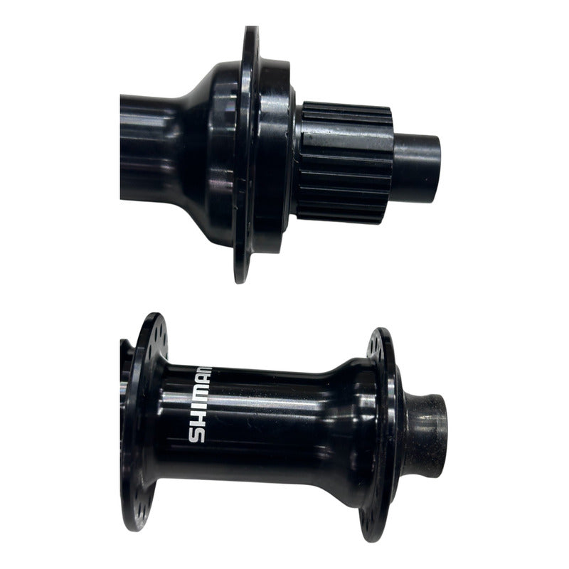 Juego De Manzanas Shimano Mt410 32h 12v Micro Spline Negro