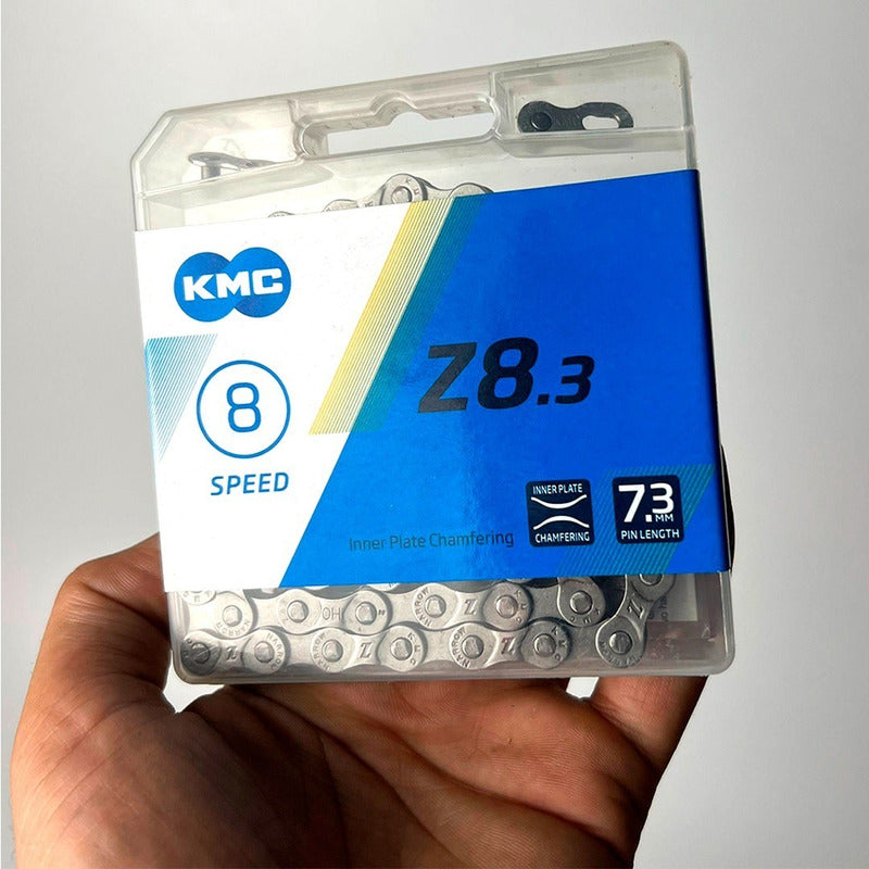 Cadena Kmc Z8.3 Bicicleta 8 Velocidades 116 Links Con Conector Missinglink