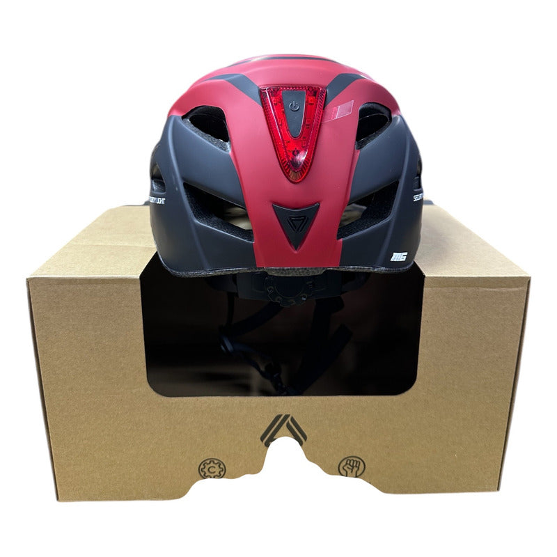Casco Bicicleta Gw Mtb Original M6 Luz Integrada