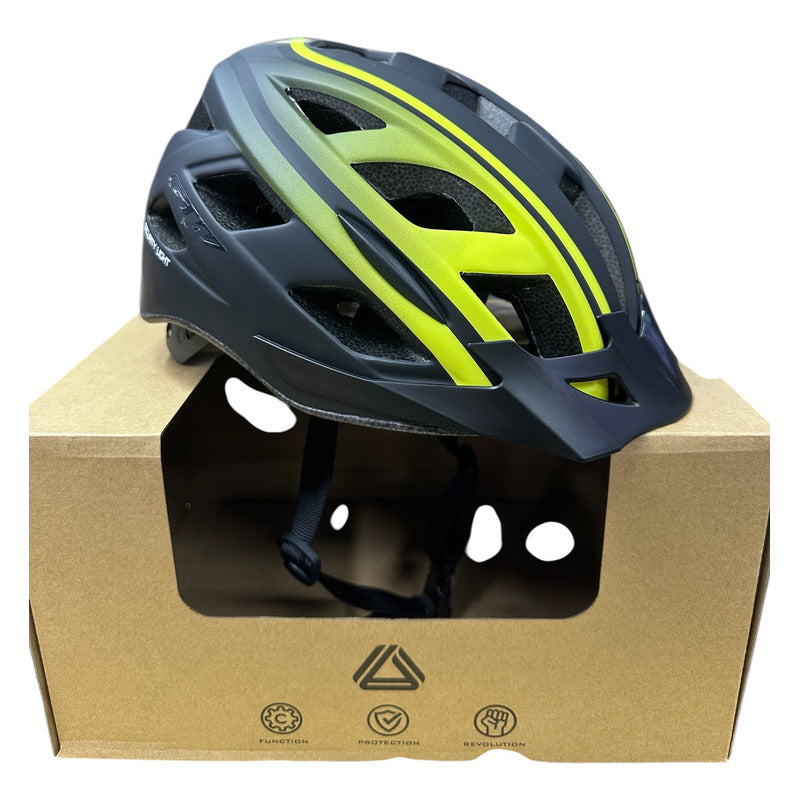 Casco Bicicleta Gw Mtb Original M6 Luz Integrada