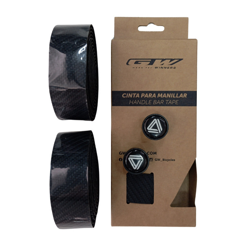 Cinta Manubrio Bicicleta Gw 3d Carbon Silicone Negro