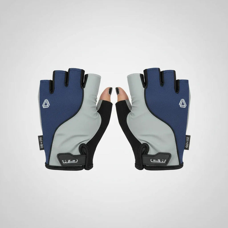 Guantes Corto Ciclismo Gw Bicicletas Ruta Mtb Fluo Azul L