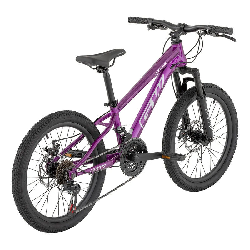 Bicicleta Gw Atlas Mtb 20  7 Velocidades Frenos Disco Morado Carmin 20