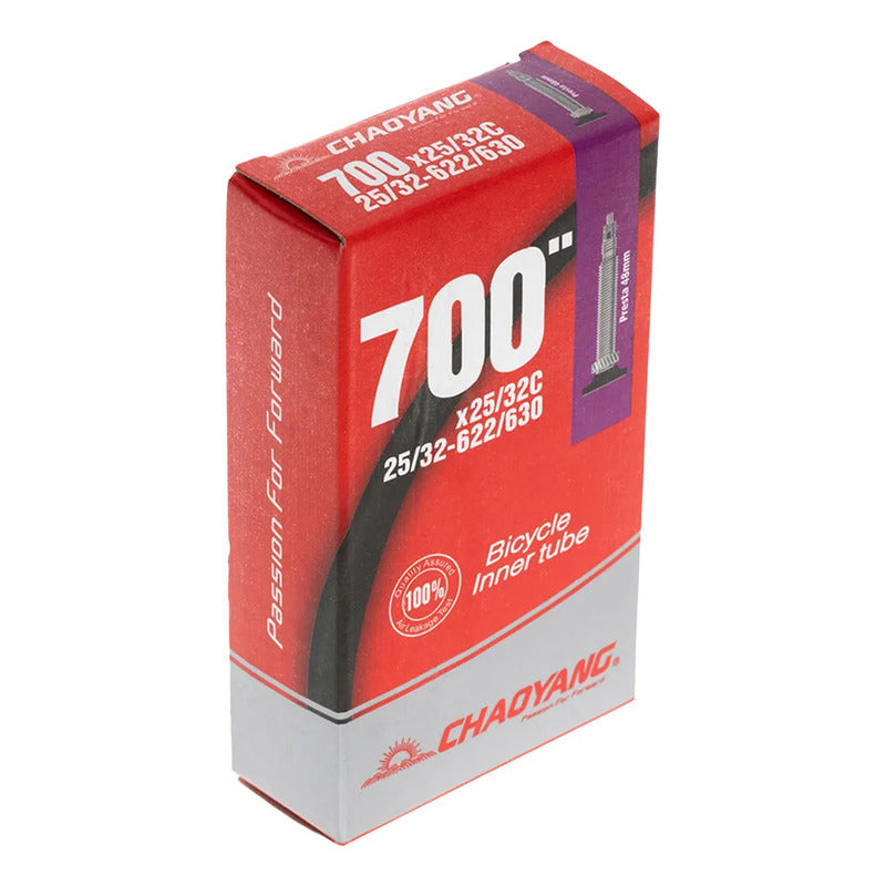 Cámara De Llanta Chaoyang Molded 700x25/32c Bicicleta 48mm Presta Negro