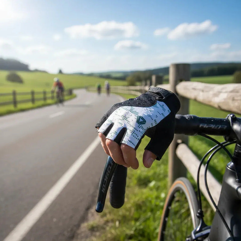 Guantes Ciclismo Mtb Ruta Corto Gw Chill Blanco L