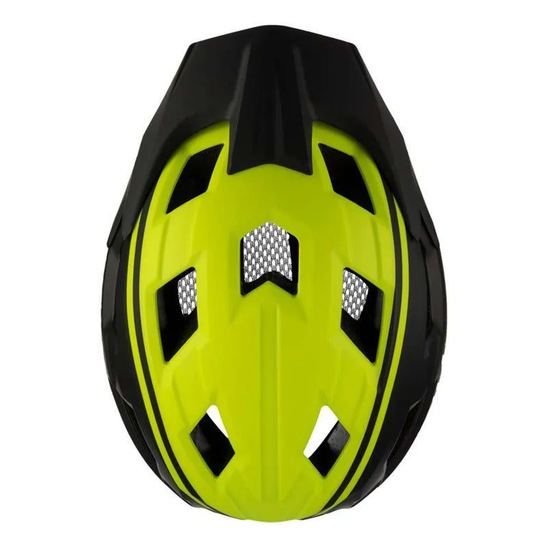 Casco Ciclismo Bmx Full Face Gw Removible X1 Negro Verde S