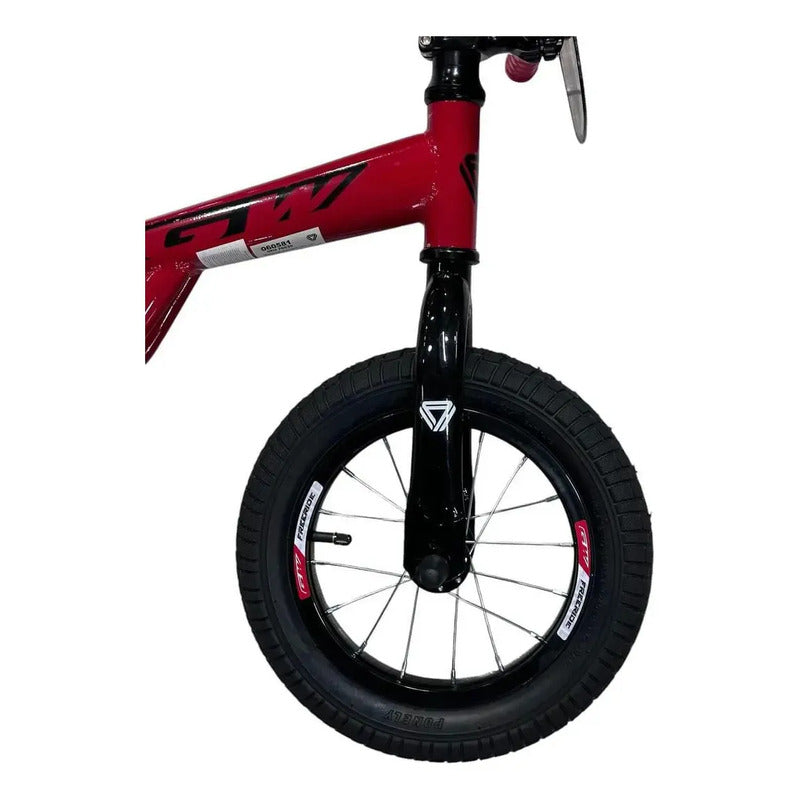 Bicicleta De Impulso Balance Iniciación Gw Freeride Color Rojo Fire