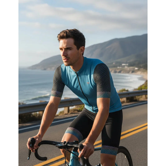 Jersey Ciclismo Gw Manga Corta Shore Mtb Ruta Smoke Blue L