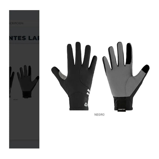 Guantes Ciclismo Mtb Ruta Dedo Largo Gw Hotly Negro Xl
