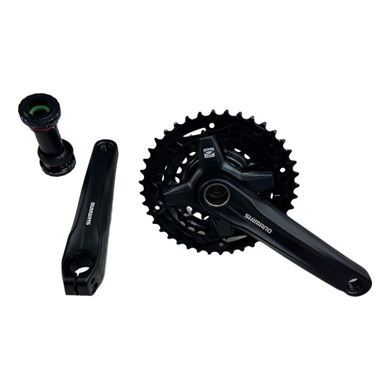 Juego De Bielas Shimano Fc-mt210-3 40-30-22t 9v Negro