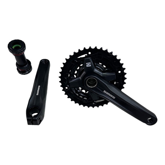 Juego De Bielas Shimano Fc-mt210-3 40-30-22t 9v Negro