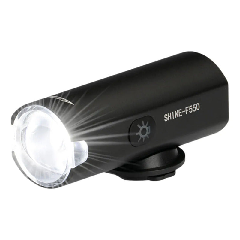 Luz Delantera Para Bicicleta Gw Shine 550lm Usb Negro