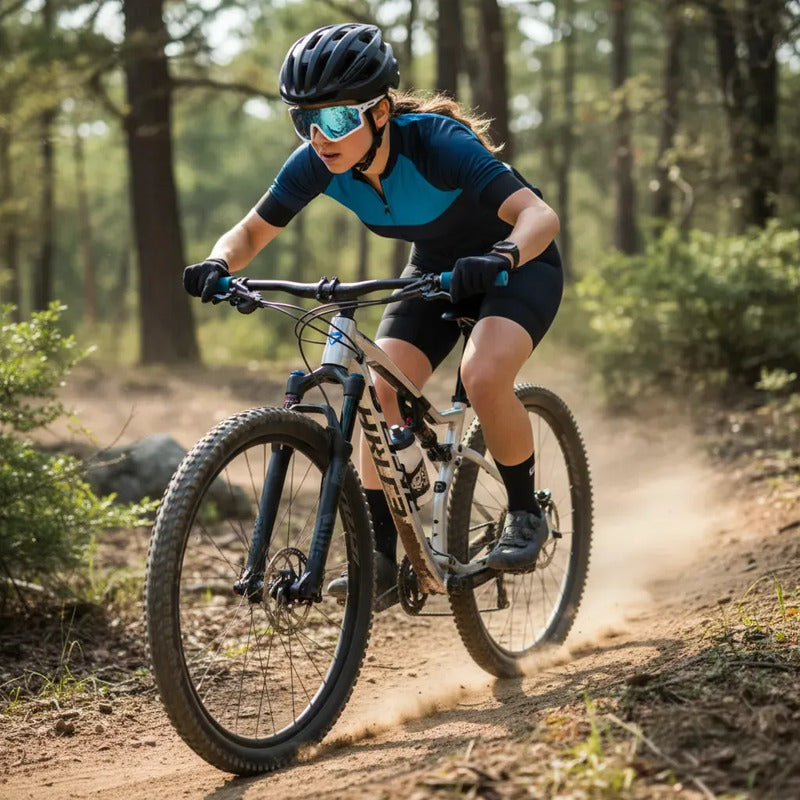 Gafas Ciclismo Gw Calvert Bicicletas Ruta Mtb Lente Azul Armazón Blanco