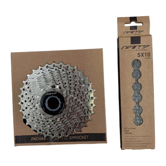 Pacha Gw 10v Cassette 11-32 + Cadenilla Bicicleta Ruta