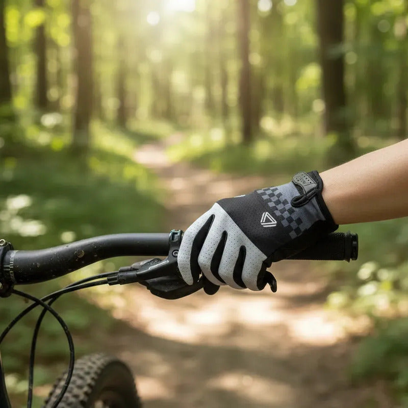 Guantes Ciclismo Mtb Ruta Largo Gw Rider Gel Negro - Gris L