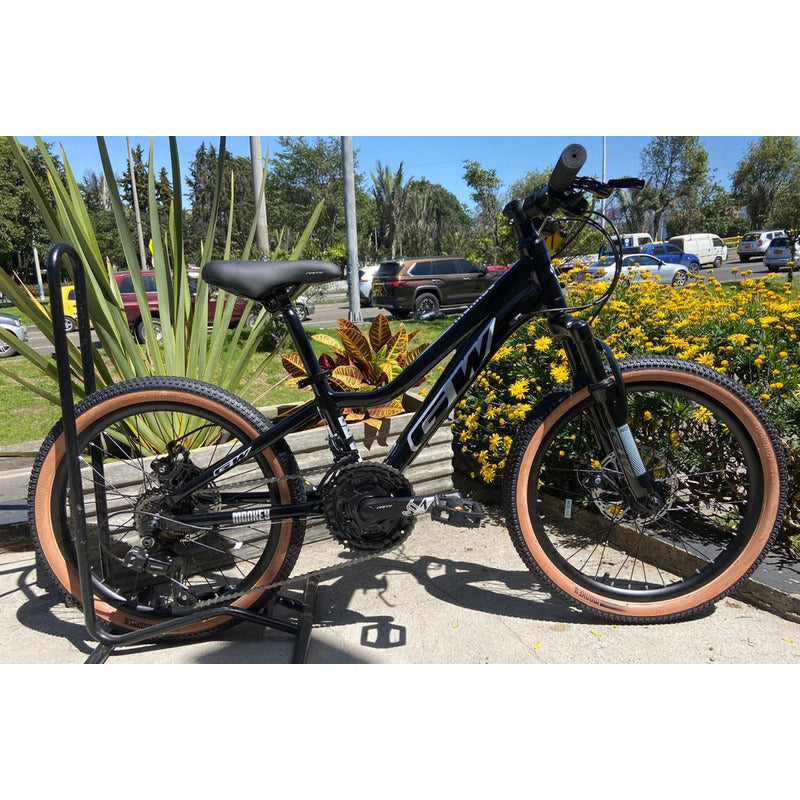 Bicicleta Gw Monkey Rin 20 Aluminio Niño Niña Color Negro Tamaño Del Marco 20