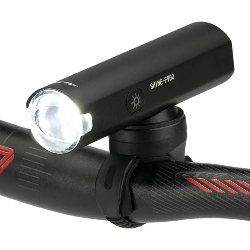 Luz Delantera Para Bicicleta Shine Gw Usb 950 Lm Negro