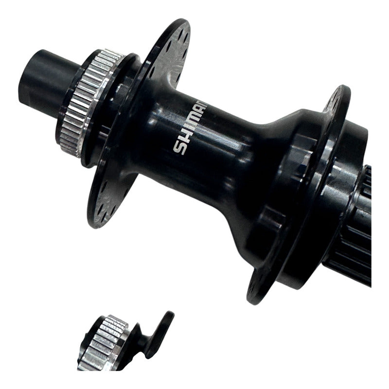 Juego De Manzanas Shimano Mt410 32h 12v Micro Spline Negro