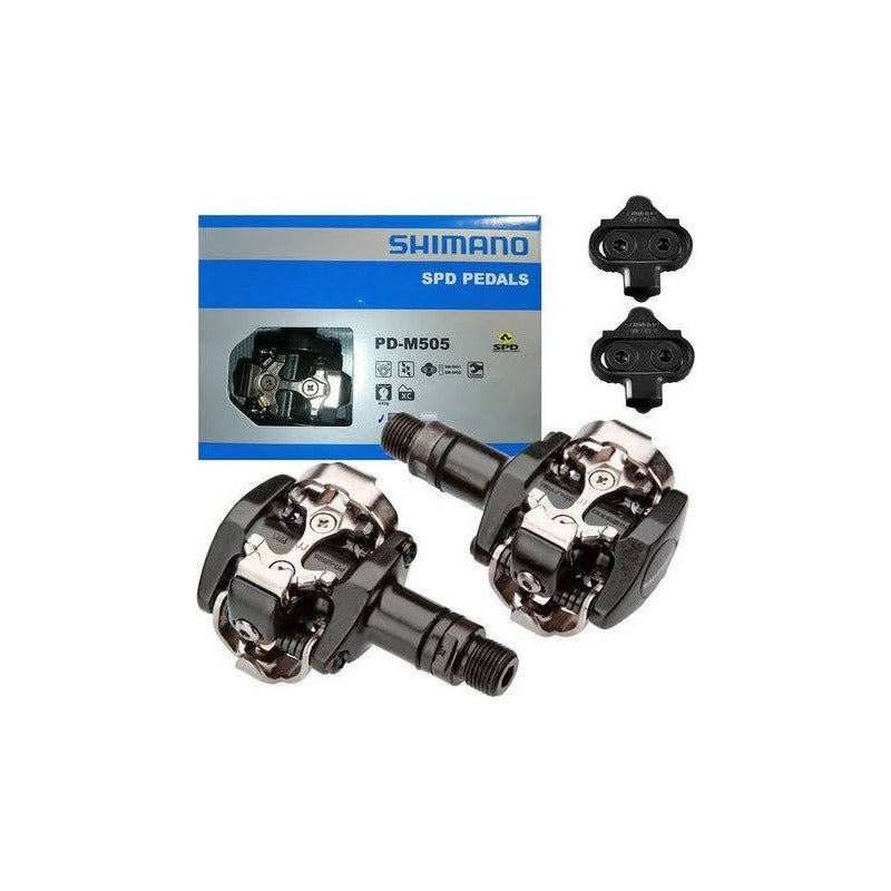 Pedales Shimano Original Mtb M505 Spd Negro