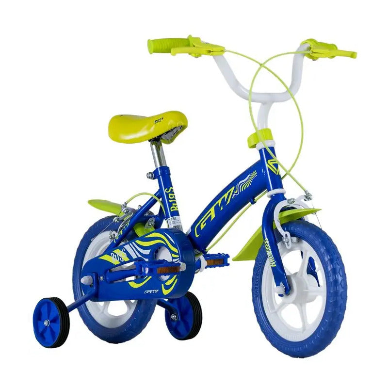 Bicicleta Rin 12 Bugs Gw Con Auxiliares Niños Niñas Liviana Color Azul Tamaño Del Marco 12 Único