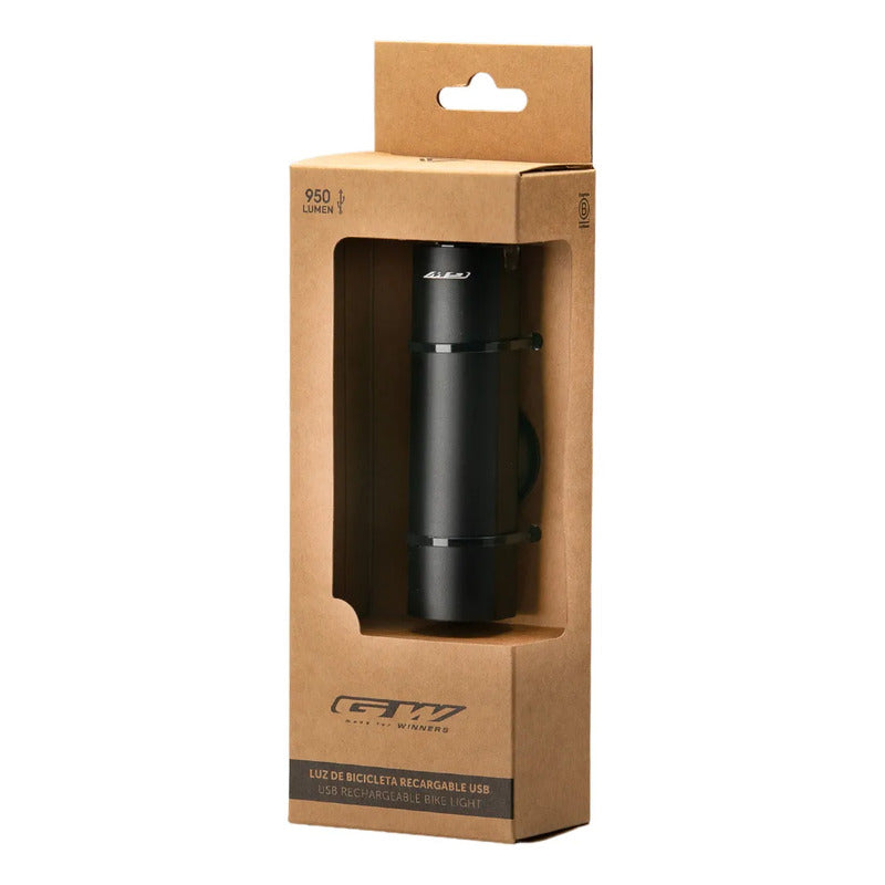Luz Delantera Para Bicicleta Shine Gw Usb 950 Lm Negro