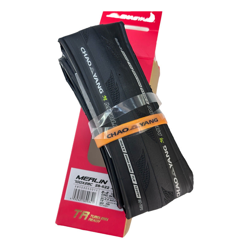 Llanta Bicicleta Chaoyang Merlin 700x28 Tubeless Negro