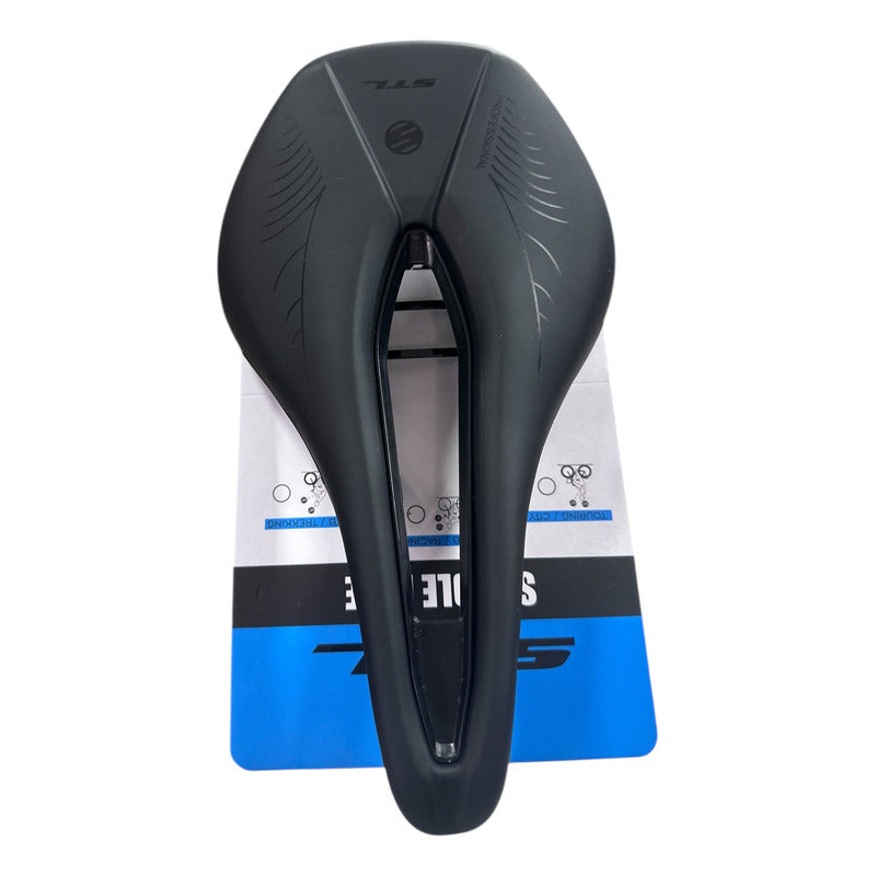Sillin Stl Anti Prostático Gel Confort Ruta Mtb Negro 25 Cm 15 Cm