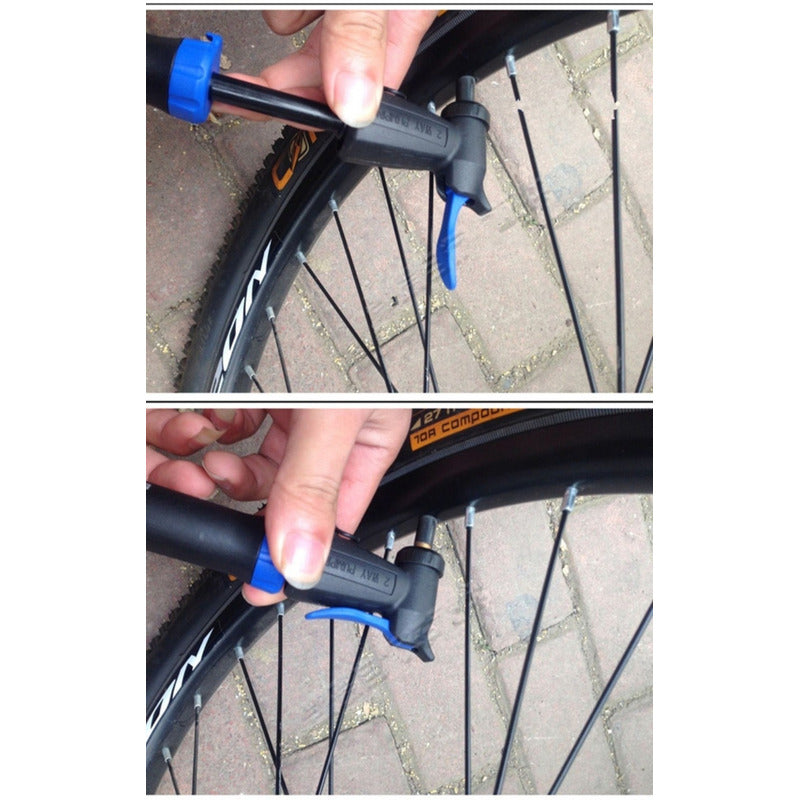 Bomba Inflador Beto Bicicletas Ruta Mtb 80 Psi Soporte Aguja Negro