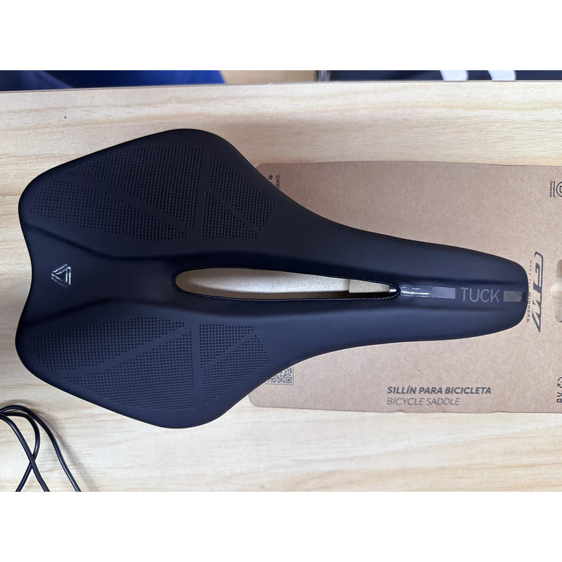 Sillín Gw Ciclismo Bicicleta Ruta Y Mtb Tuck Negro 15 Cm