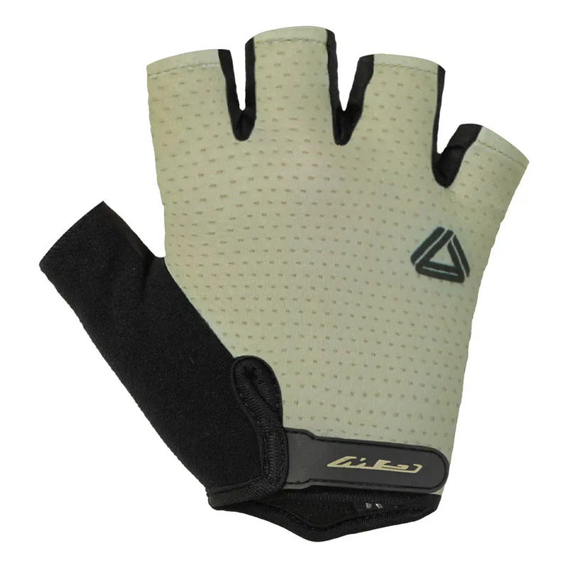 Guantes Ciclismo Mtb Ruta Gw Defender Gel Corto Beige Xl